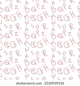 Creative pattern combining alphabet letters and mathematical symbols. Ideal for educational materials, stationery, textiles, or digital projects, adding a playful yet intellectual vibe to designs.