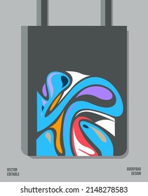 Creative Pattern on Goody bag : Vector Illustration