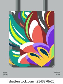 Creative Pattern on Goody bag : Vector Illustration