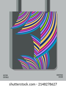 Creative Pattern on Goody bag : Vector Illustration