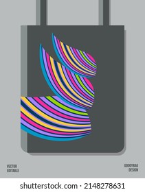 Creative Pattern on Goody bag : Vector Illustration