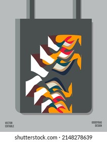 Creative Pattern on Goody bag : Vector Illustration