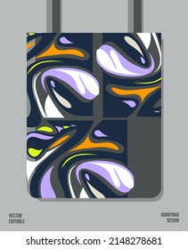 Creative Pattern on Goody bag : Vector Illustration