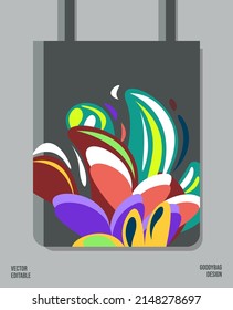 Creative Pattern on Goody bag : Vector Illustration