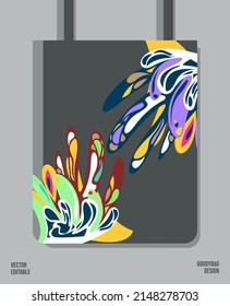 Creative Pattern on Goody bag : Vector Illustration