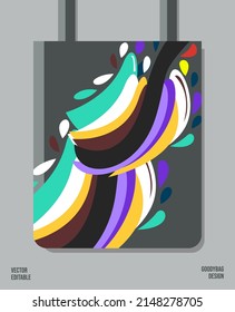 Creative Pattern on Goody bag : Vector Illustration