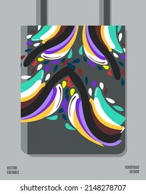 Creative Pattern on Goody bag : Vector Illustration