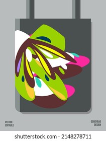 Creative Pattern on Goody bag : Vector Illustration