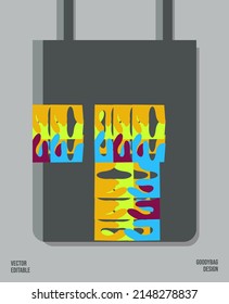 Creative Pattern on Goody bag : Vector Illustration