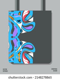 Creative Pattern on Goody bag : Vector Illustration