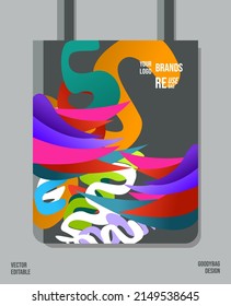 Creative Pattern on Goody bag : Vector Illustration