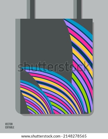 Creative Pattern on Goody bag : Vector Illustration