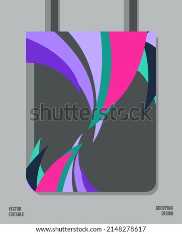 Creative Pattern on Goody bag : Vector Illustration