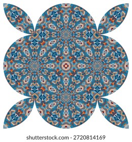 Patrón creativo, ornamento, fondo floral abstracto, decoración de Vector original