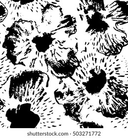 Creative pattern. Textures made with ink. Hand lettering for your designs: logo, for posters, invitations, cards, etc. Vector.