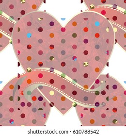 Creative patterned texture in the form of square tiles (vector EPS 10)