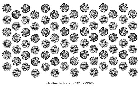 Creative patterns for fabric designs, wrapping paper or wallpaper