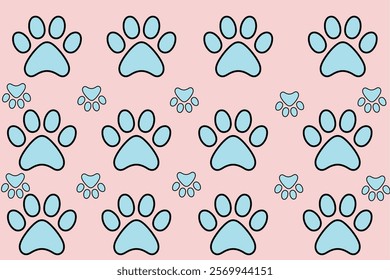 Creative Paw Print Patterns Ideal for Animal Lovers and Designers