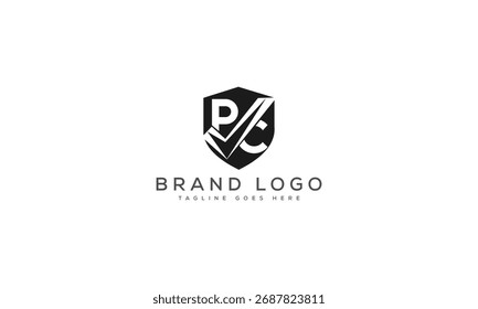 Kreatives PC-Logo für Branding und Startups.