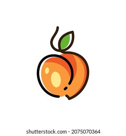 Creative Peach  Logo Symbol Design Illustration