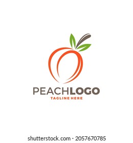Ilustración del diseño del logotipo de color naranja de color creativo
