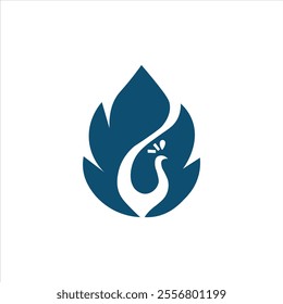 Creative peacock logo design eps