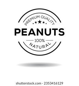 Creative (Peanuts), Peanuts label, vector illustration.