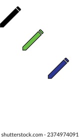 Creative pen pencil shape and icon