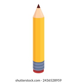 Creative pencil icon cartoon vector. Mind mind goal. Power half process
