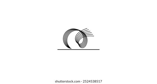 Creative pencil logo design with modern concept premium vector