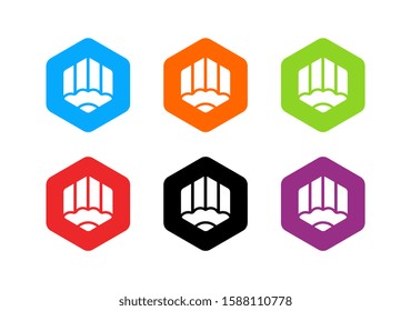 Creative pencil logo design template elements - Vector