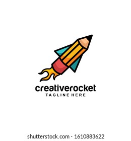 Creative Pencil Logo Design Vector