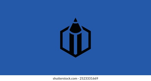 Logotipo creativo del lápiz, con un concepto moderno para los diversos propósitos del negocio