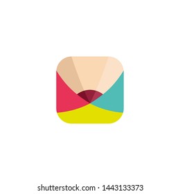 Creative Pencil Logo Stock Image