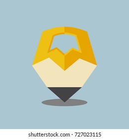 Creative pencil logo/icon design.