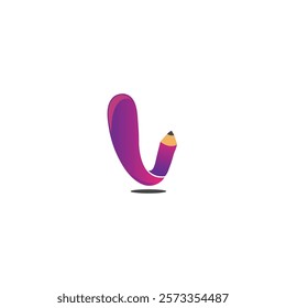 Creative Pencil Modern Logo Template