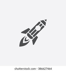 Creative Pencil Rocket Icon