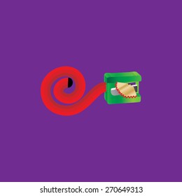 creative pencil with sharpen concept idea