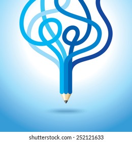 creative pencil vector