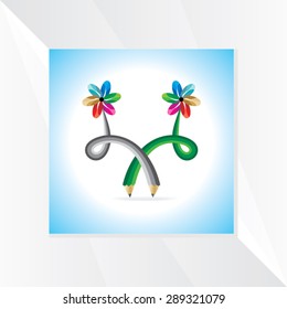 creative pencil vector illustration 