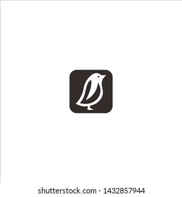 creative Penguin logo design graphic abstract template