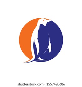 Creative Penguin Logo Template vector icon illustration design	