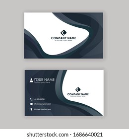Creative peofessional business card template black