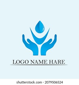 Creative People Care Concept Logo Design Template