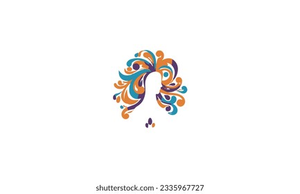 Creative People Care Concept Logo Design Template on White Background