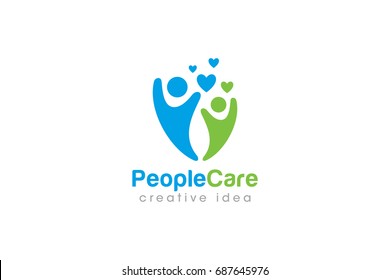 People Care Logo Stock Vector (royalty Free) 754462978