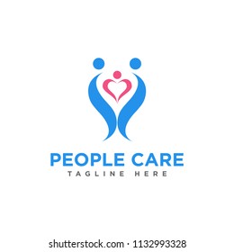 creative people care, human care logo design