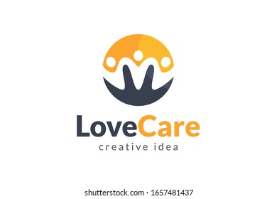 Plantilla de diseño del logotipo de Creative People Care
