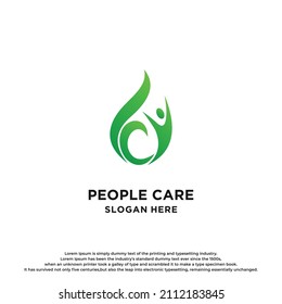 Creative People Care Logo Design.