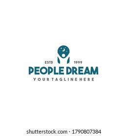 Creative people dream logo design